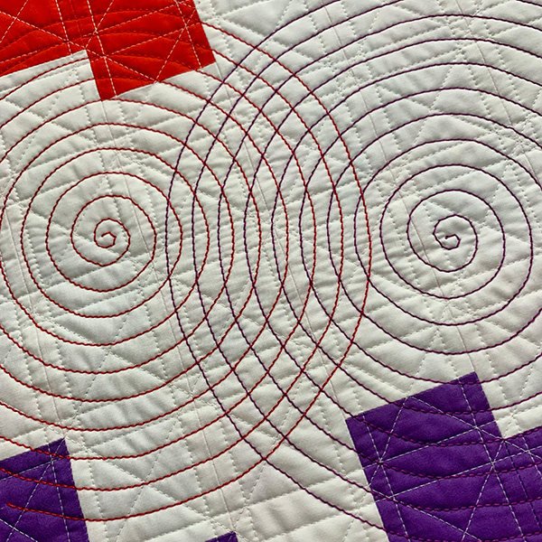 Walking Foot Quilting Organic Curves and Super Spirals (BYOF) 5/4